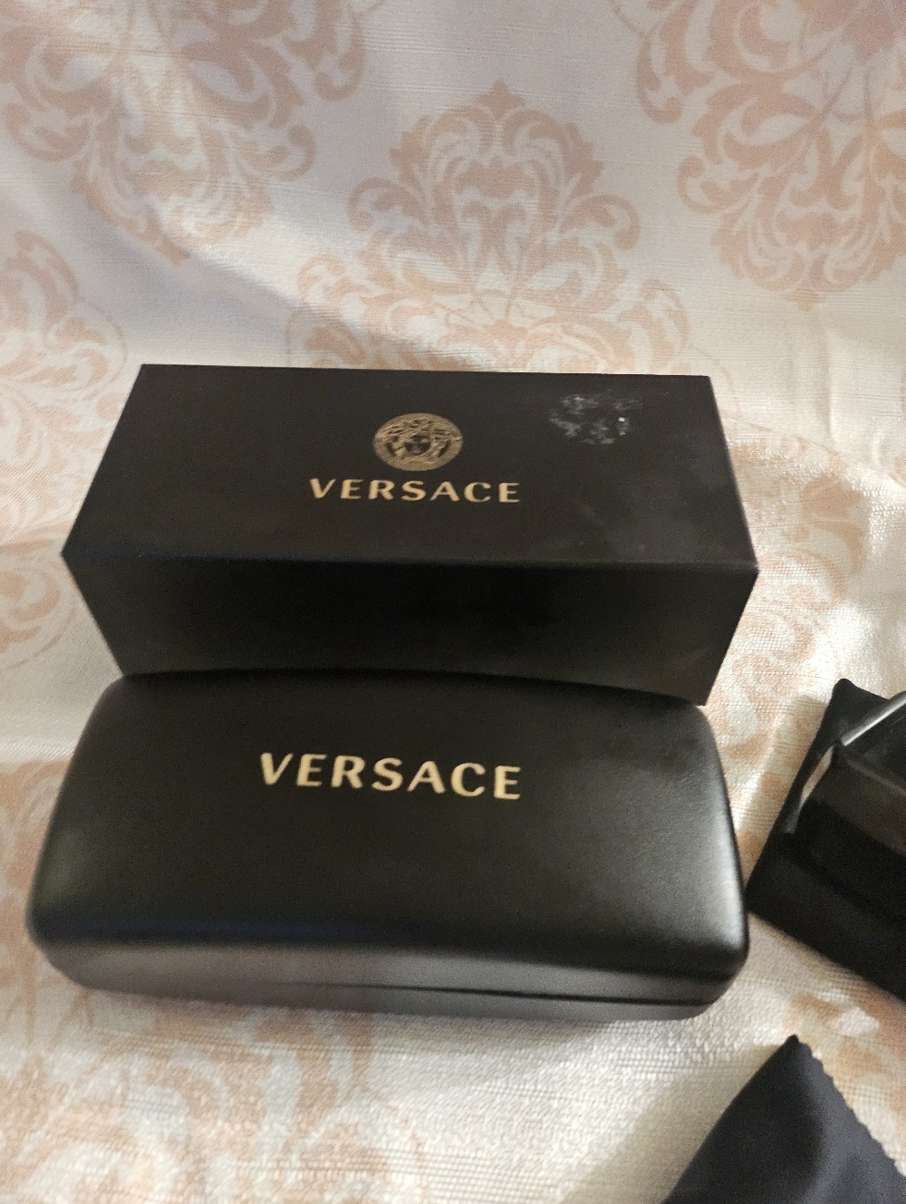 Authentic Versace Sunglass Eyeglass Case Box Dust Cloth W/unbranded Glasses Set - Picture 9 of 15